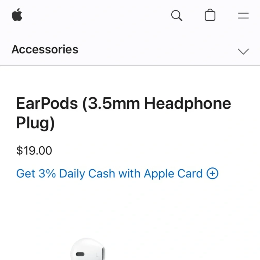APPLE EarPods 3.5mm Headphone Plug